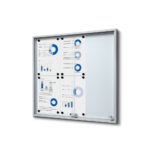 Εσωτερικού Χώρου Lockable Βιτρίνα με Sliding Doors Slim 6x A4