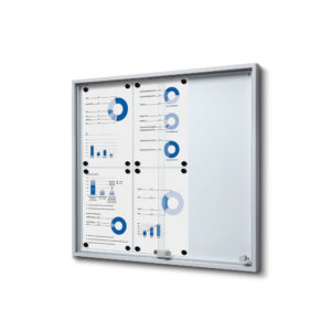 Εσωτερικού Χώρου Lockable Βιτρίνα με Sliding Doors Slim 6x A4