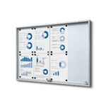Εσωτερικού Χώρου Lockable Βιτρίνα με Sliding Doors Slim 8x A4