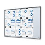 Εσωτερικού Χώρου Lockable Βιτρίνα με Sliding Doors Slim με Safety Corners 18 x A4