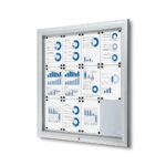 Εξωτερικού Χώρου Lockable Βιτρίνα με Gas Spring 12x A4