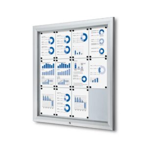 Εξωτερικού Χώρου Lockable Βιτρίνα με Gas Spring 12x A4