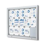 Εξωτερικού Χώρου Lockable Βιτρίνα με Gas Spring 15x A4