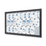 Εξωτερικού Χώρου Lockable Βιτρίνα με Gas Spring 24x A4 Anthracite