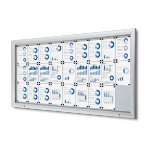 Εξωτερικού Χώρου Lockable Βιτρίνα με Gas Spring 27x A4