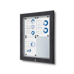 Εξωτερικού Χώρου Lockable Βιτρίνα 4x A4 Anthracite