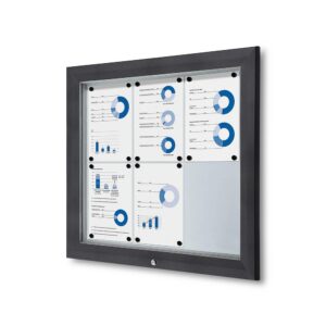 Εξωτερικού Χώρου Lockable Βιτρίνα 6x A4 Anthracite