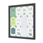 Εξωτερικού Χώρου Lockable Βιτρίνα Slim 12 x A4 Anthracite