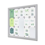 Εξωτερικού Χώρου Lockable Βιτρίνα Slim 15 x A4
