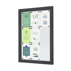 Εξωτερικού Χώρου Lockable Βιτρίνα Slim 9 x A4 Anthracite