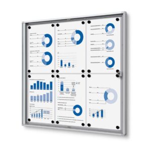 Εσωτερικού Χώρου Lockable Βιτρίνα Economy 6x A4