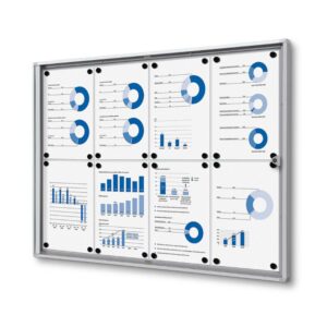 Εσωτερικού Χώρου Lockable Βιτρίνα Economy 8x A4