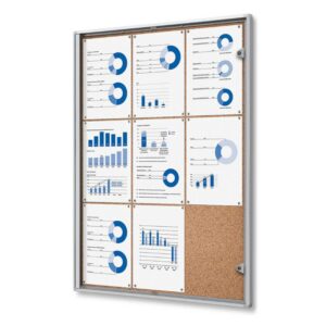 Cork Εσωτερικού Χώρου Lockable Βιτρίνα Economy 9x A4