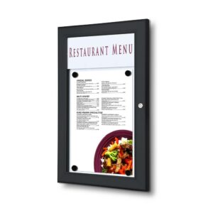 Εξωτερικού Χώρου Menu Case Μη Φωτιζόμενο με Logo Panel Portrait 1x A4