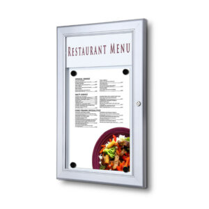 Εξωτερικού Χώρου Menu Case Μη Φωτιζόμενο με Logo Panel Portrait 1x A4
