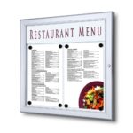 Εξωτερικού Χώρου Menu Case Μη Φωτιζόμενο με Logo Panel Landscape 2x A4
