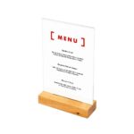 Ξύλοen T Stand Menu Holder Portrait A5