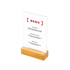 Ξύλοen T Stand Menu Holder Portrait A6
