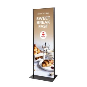 Totem Panel Plus 594x1682x3mm RAL9005 Μαύρο