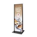 Totem Panel Plus 420x1200x3mm RAL9005 Μαύρο