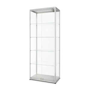 Glass Βιτρίνα LED Φωτιζόμενο Double Door 80 x 40 x 200 cm