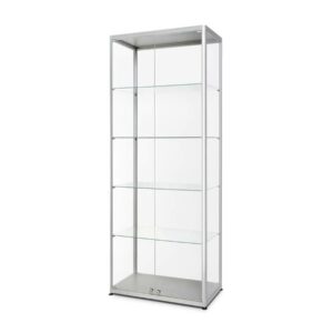 Glass Βιτρίνα Double Door 80 x 40 x 200 cm