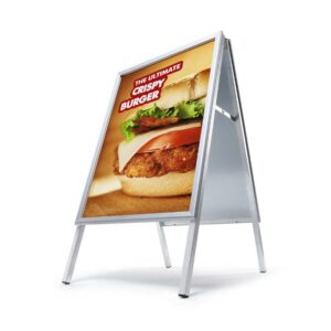 A-Board Stand Πεζοδρομίου 32 mm Γωνίες 45° 50 x 70 cm