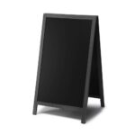 Natura Ξύλινο A-Board Μαυροπίνακα Μαύρο 68×120 cm