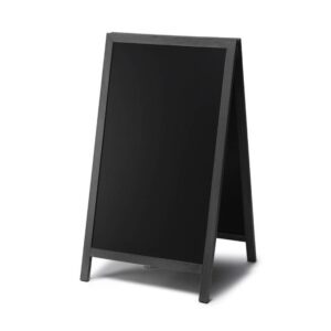Natura Chalk A-Board Stand Πεζοδρομίου Μαύρο 68 x 120 cm