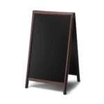 Natura Ξύλινο A-Board Μαυροπίνακα Dark Καφέ 68×120 cm
