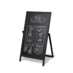 Ξύλοen A-Board Stand Πεζοδρομίου Flip 55x105 cm Μαύρο