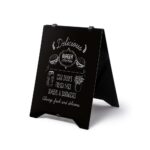 A-Board Stand Πεζοδρομίου Grab & Grip 50x70 Μαυροπίνακας BOND 3mm