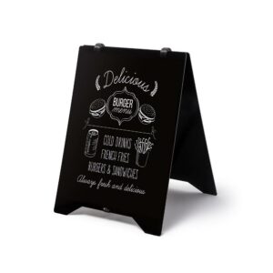 A-Board Stand Πεζοδρομίου Grab & Grip 50x70 Μαυροπίνακας BOND 3mm