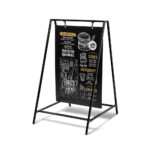 Chalk A-Board Stand Πεζοδρομίου Swing 50 x 70 cm Μαύρο